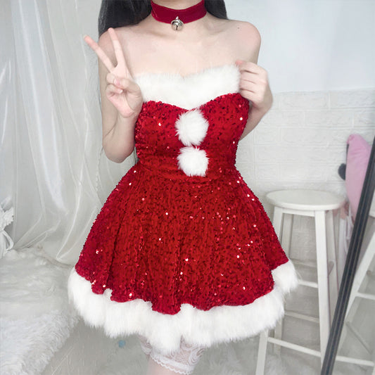 Christmas costume Women's short skirt Accept sample-based customization