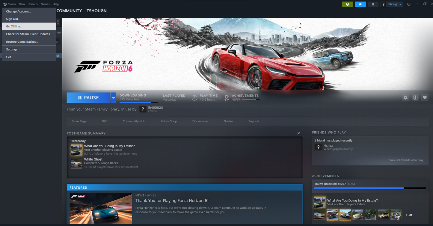 Forza Horizon 6 Offline  Access （Steam）