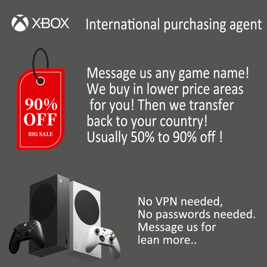 All XBOX Game International purchasing agent,50% to 90% off