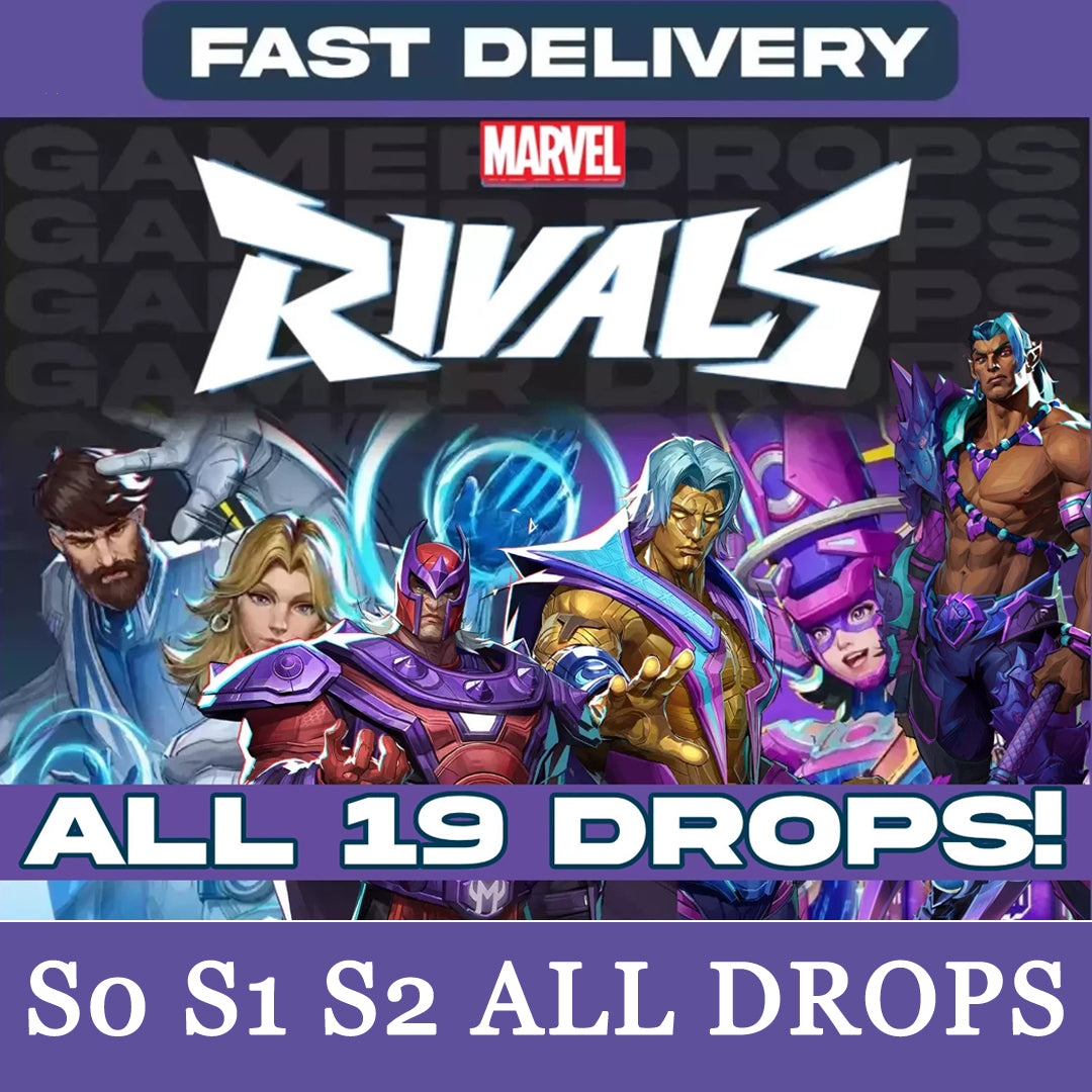 Marvel Rivals TWITCH DROPS - S0 S1 S2 All Drops Fast Shipping