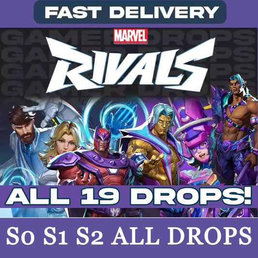 Marvel Rivals TWITCH DROPS - S0 S1 S2 All Drops Fast Shipping