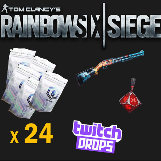Rainbow Six Siege May Twitch ALL Drops - 24/24 Esports Packs + Weapon Skin + Charm